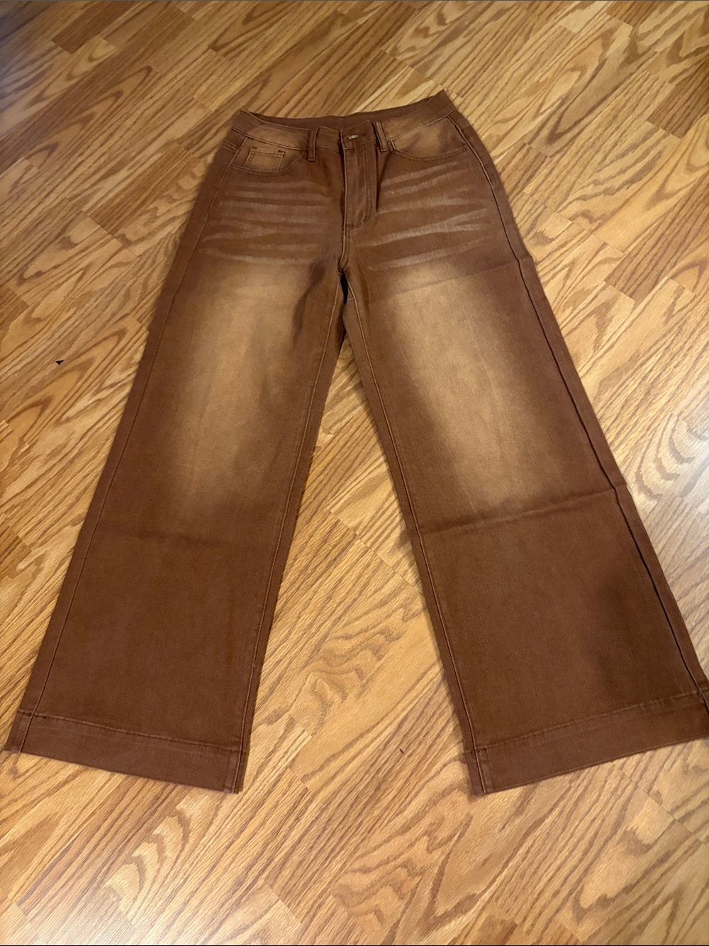 Wide Leg Brown Jeans Brand New!